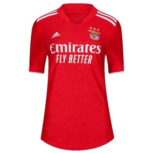 Camiseta Benfica Replica Primera Ropa Mujer 2021/22 Rojo